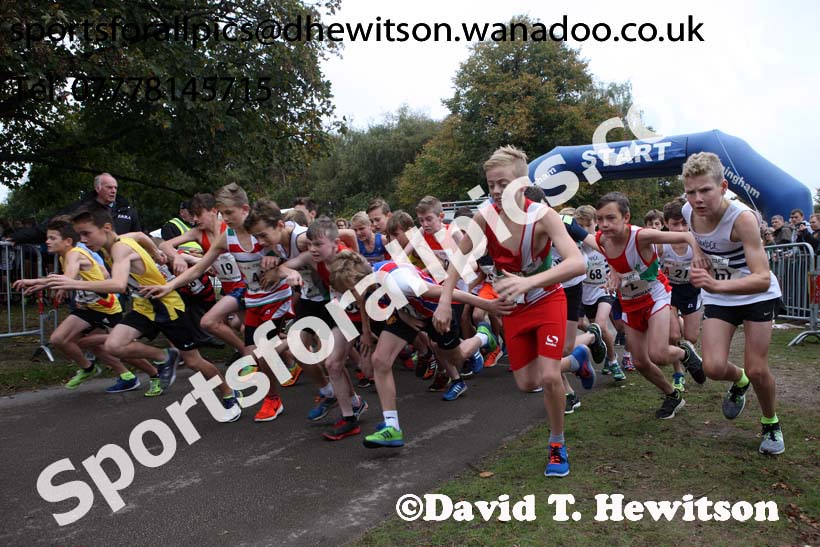Boys under-13s ERRA Road Relays, Sutton Coldifield, Birmingham. Photo: David T. Hewitson/Sports for All Pics